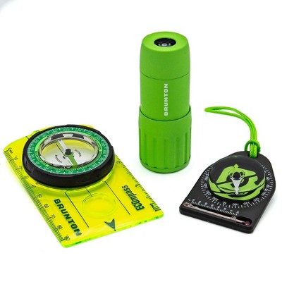 Brunton Monocular and Compasses Green Bundle Set