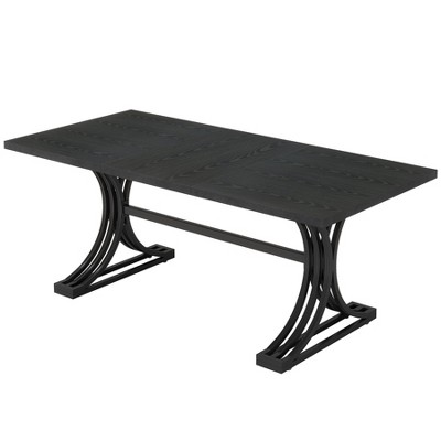 Tribesigns 5FT Conference Table for 4 to 6, Modern Meeting Table with Faux Marble Tabletop, Business Seminar Tables for Home Office