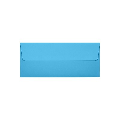 JAM Paper Self Seal #10 Business Envelopes 4 1/8" x 9 1/2" Blue 50/Pack (5360-13-50)