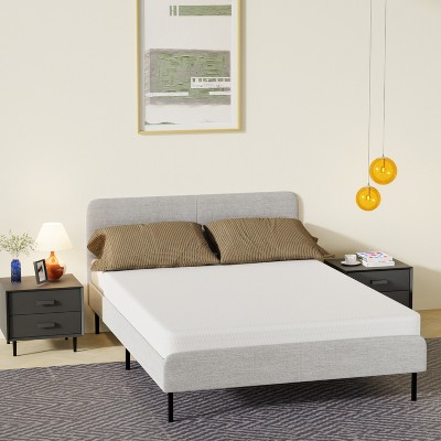 FDW 6 Inch Gel Memory Foam Mattress,Mattress in a Box with Washable and Removable Zipper Cover,Fiberglass Free,CertiPUR-US Certified