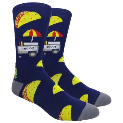 Taco Stand Socks from the Sock Panda (Men's Sizes, Adult Large)