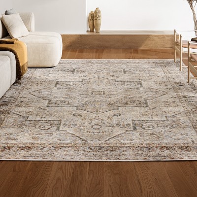 JONATHAN Y Koda Vintage Medallion Machine-Washable Area Rug
