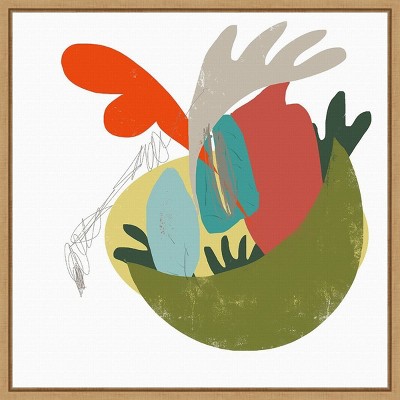 Amanti Art 16" x 16" A Bowl of Everything by Niya Christine Framed Canvas Wall Art: Modern Style, Polystyrene Frame, Sawtooth Back Mount
