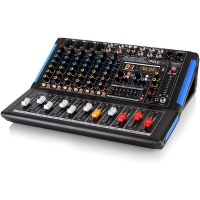 8-Channel Bluetooth Audio Mixer for Streaming with USB Connectivity, Dual Headphone Outputs, Compatible with All Devices