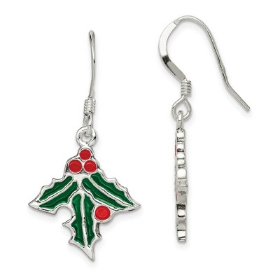 Black Bow Jewelry Sterling Silver Holly Earrings