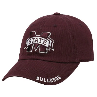 NCAA Mississippi State Bulldogs Unstructured Washed Cotton Hat: Adjustable Solid Baseball Cap