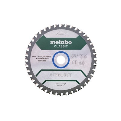 Metabo  CircularSawBlade,Carbide,Dia:6.5" 628273000
