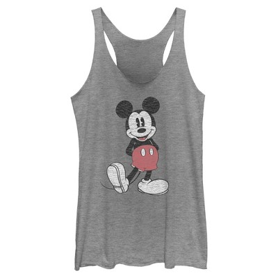 Womens Mickey & Friends Distressed Icon Pose Racerback Tank