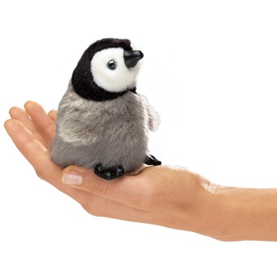 Folkmanis Puppets Mini Baby Emperor Penguin Finger Puppet - 2680