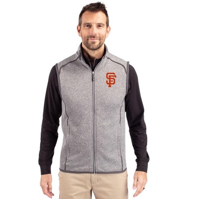 San Francisco Giants Cutter & Buck Mainsail Sweater-Knit Mens Full Zip Vest