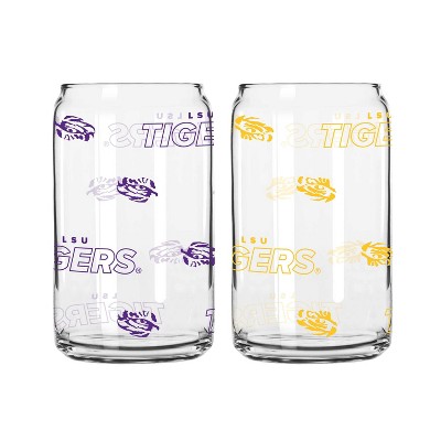 NCAA LSU Tigers 2pk Glass Can - 16oz