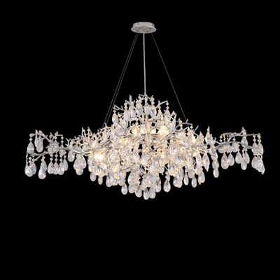 47" Light Dimmable Luxury Modern K9 Crystal Chandelier