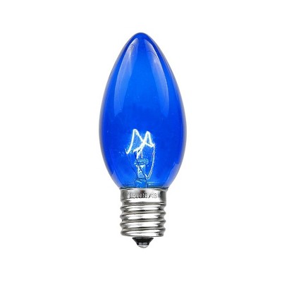 Novelty Lights C9 Incandescent Traditional Vintage Christmas Replacement Bulbs 25 Pack