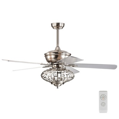 Tangkula 52" Ceiling Fan w/ Light and Remote Control, Reversible Fan Blades, 3 Adjustable Wind Speeds, Timer Function