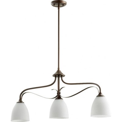 Quorum Lighting Jardin Oiled Bronze 3-Light Ceiling Fan