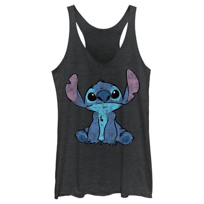 Women's Lilo & Stitch Watercolor Stitch Racerback Tank Top