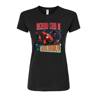 Women's - Disney - Ready For A Super Christmas Fitted Graphic T-Shirt