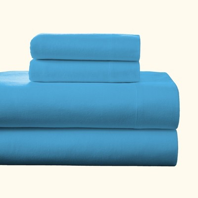 Pointehaven Superior Weight 175 GSM 100% Cotton Printed or Solid Flannel Deep Pocket Sheet Set
