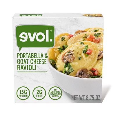 Evol Frozen Portabella and Goat Cheese Ravioli - 8.75oz