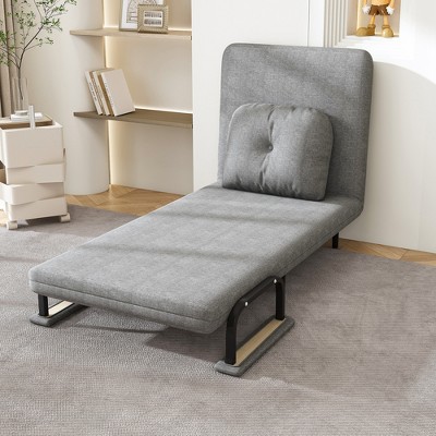 KWPZQEB 3 in 1 Sleeper Chair Bed, Convertible Chair Bed Futon Sofa with 5-Position Adjustable Backrest, Folding Sofa Bed for Apartment, Bedroom