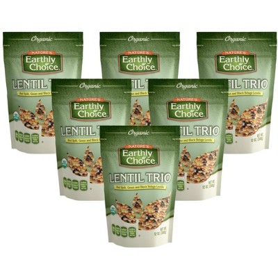 Natures Earthly Choice Lentil Trio Blend - Case of 6/12 oz