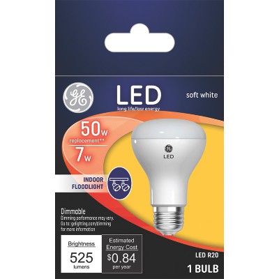 GE 45W R20 Short Neck LED Light Bulb Soft White