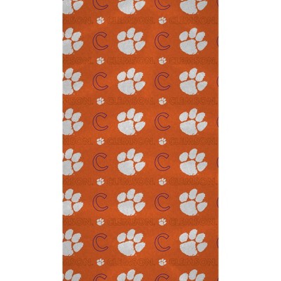 NCAA Clemson Tigers 40"x72" Beach Towel: Sports Team Logo Plush