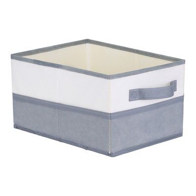 Unique Bargains Fabric Collapsible Storage Organizer Storage Cube with Handles 1 Pack