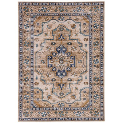 Washable Julian Rug Ivory/Gold - Linon