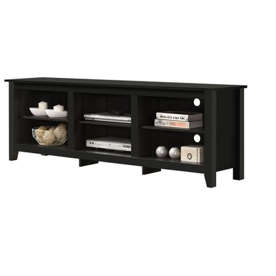 CAVINAS Modern TV Stand Mid Century Entertainment Center with Open Shelves and Cable Management