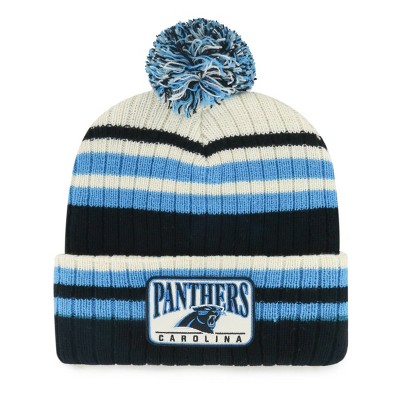 NFL Carolina Panthers Streak Knit Beanie: Sports Team Logo, Adult One Size