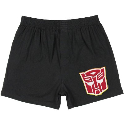 Transformers Men's Optimus Prime Autobot Tag-Free Boxer Shorts Underwear Black