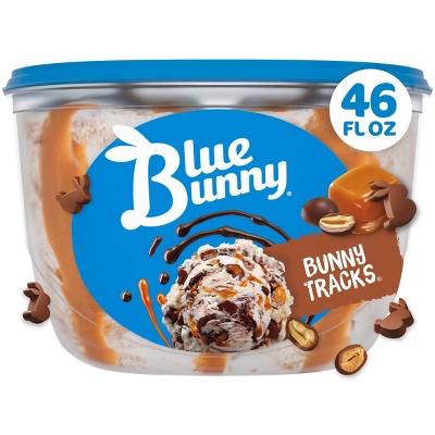 Blue Bunny Bunny Tracks Ice Cream - 46 fl oz