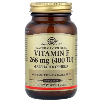 Solgar Vitamin E, 268 mg (400 IU), 100 Softgels