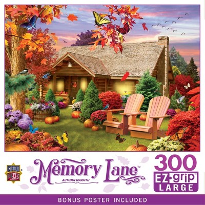 MasterPieces 300 Piece EZ Grip Jigsaw Puzzle - Autumn Warmth - 18"x24"