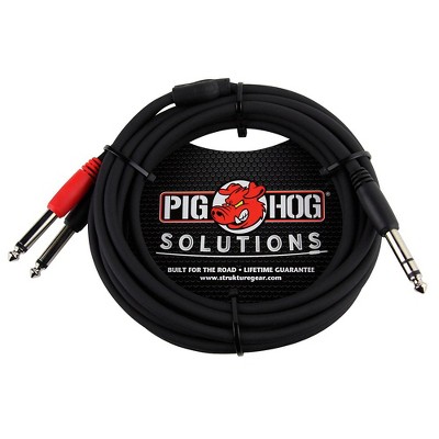Pig Hog Solutions TRS(M) to Dual 1/4" Insert Cable