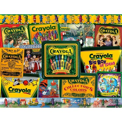Springbok Crayola Tins Jigsaw Puzzle - 400pc: Educational Memory, Creative Thinking, Fine Motor Skills