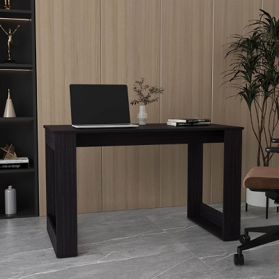 INFURNIC Desks Oviedo Writing Desk with Smooth Finish Sturdy Design and Easy Folding for Home Office, Black, 23.6"*47.2"*28.7"