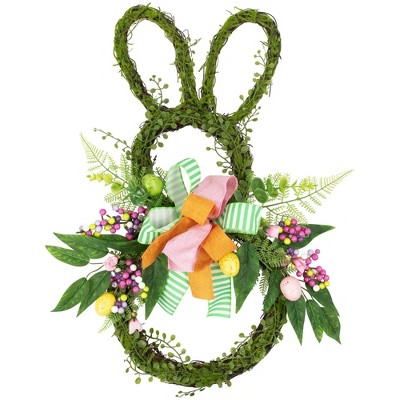 Northlight Twig and Vine Easter Bunny Silhouette Artificial Wreath - 23"