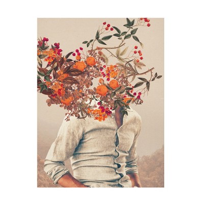 Canvas Wall Art - Frank Moth  'Roots Bright' Wall Art for Living Room, Bedroom, or Office Décor by Trademark Fine Art