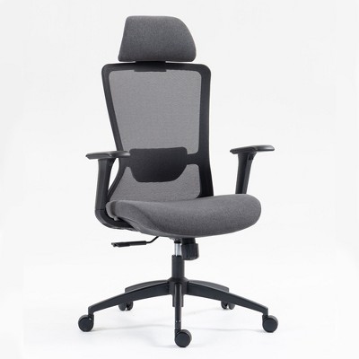 Okak Computer Chair with High Back, Office Chair with Headrest and Wheels, Mesh Desk Chair for Office, Study, Reading Room