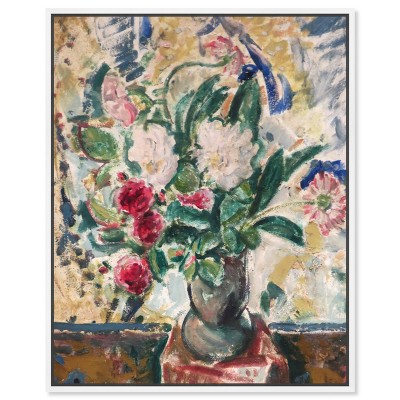 Art Remedy Alfred Henry Maurer - Flowers in a Vase Vintage Classic Roses Wall Art Framed