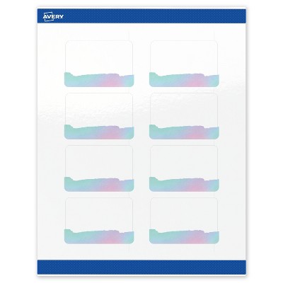 Avery Rectangle Shipping Labels, Watercolors Design, 2" x 3", 80ct