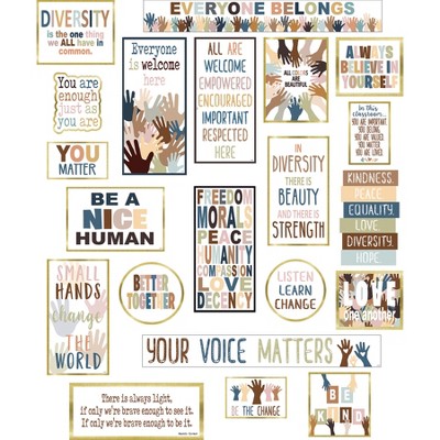 Teacher Created Resources® Everyone is Welcome Diversity Mini Bulletin Board Set