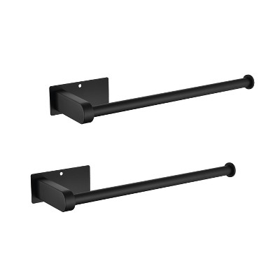 Gulches Versatile 2-Pack Wall Mount Paper Towel Holder - Self-Adhesive or Drilled, Suitable for Kitchen and Bathroom