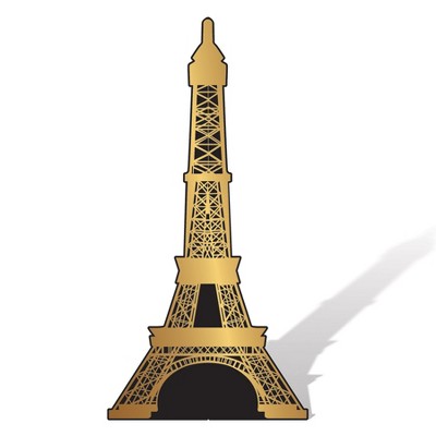Beistle Eiffel Tower Stand-Up, 6' 1" x 3', (1/Box) Multicolored