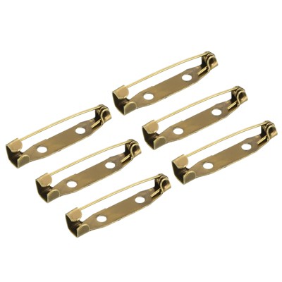 Unique Bargains Metal Blankets Crafts Brooch Making Home Sewing Safety Pins 50 Pcs