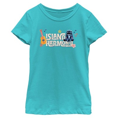 Girls Lilo & Stitch Island Harmony Stitch T Shirt