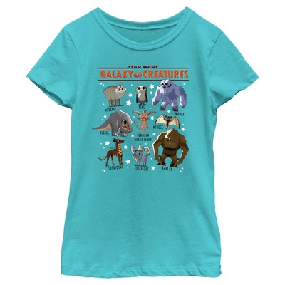 Girl's Star Wars: Galaxy of Creatures Creature Poster T-Shirt