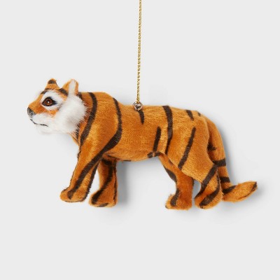 Faux Fur Tiger Christmas Tree Ornament - Wondershop™